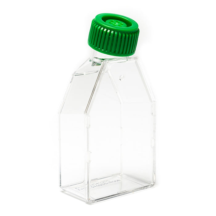 Angled tissue culture flask