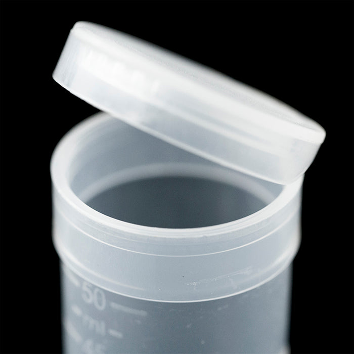 Cap of stand up 50 mL centrifuge tube with a pop top