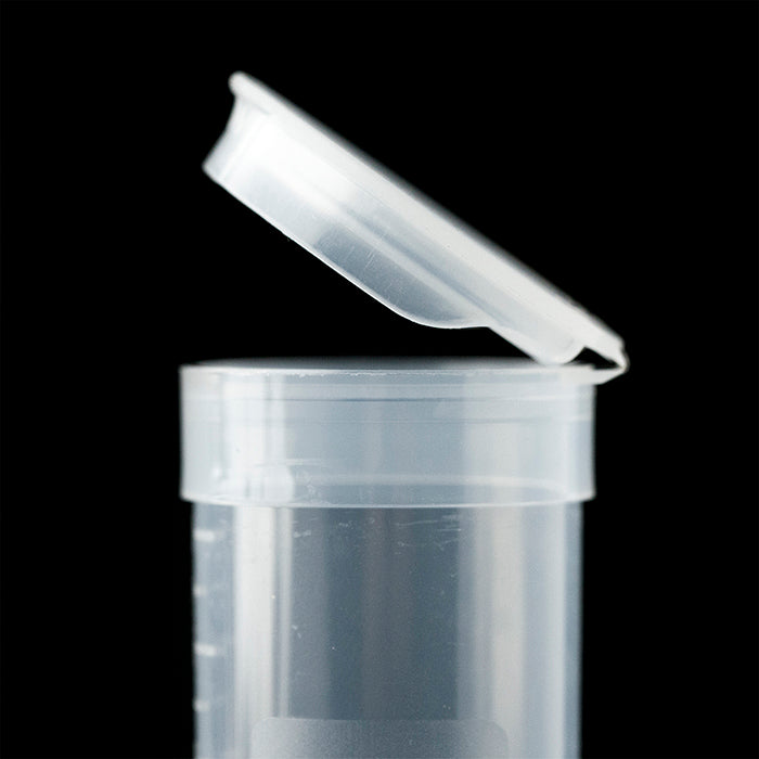 Cap of stand up 50 mL centrifuge tube with a pop top