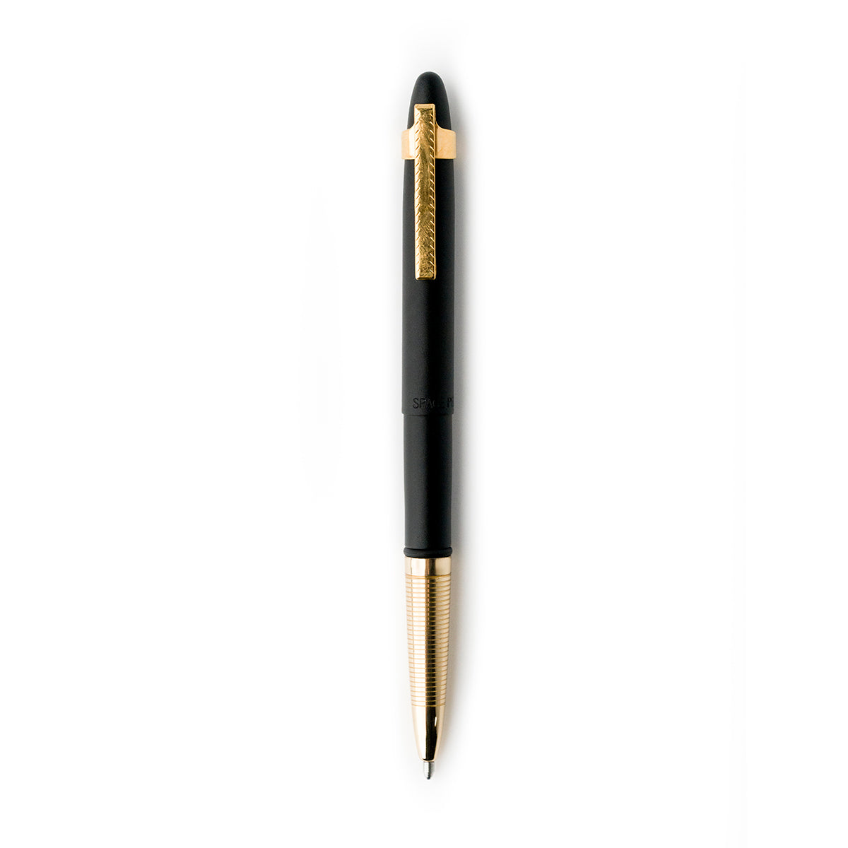 Gold Fisher space pen clip on black pen