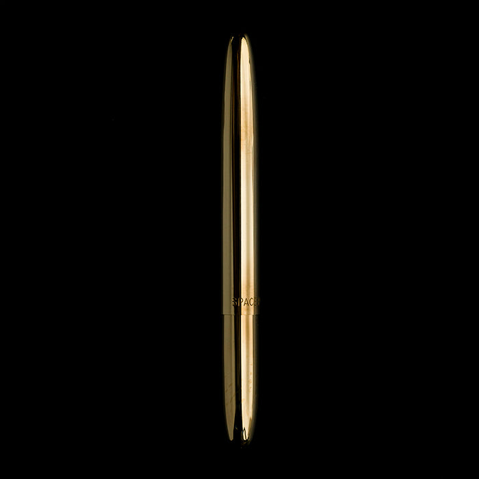 Raw brass Fisher space pen closed