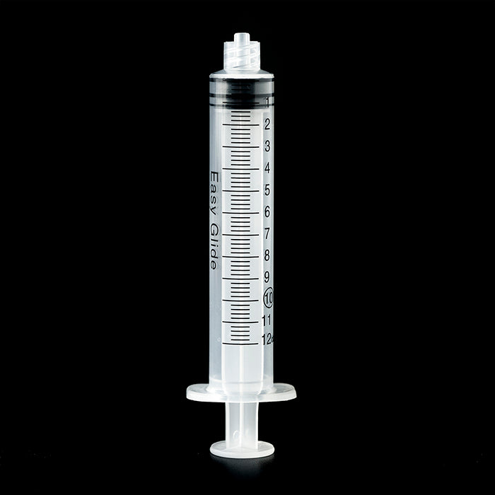 12 mL luer lock syringe sterile